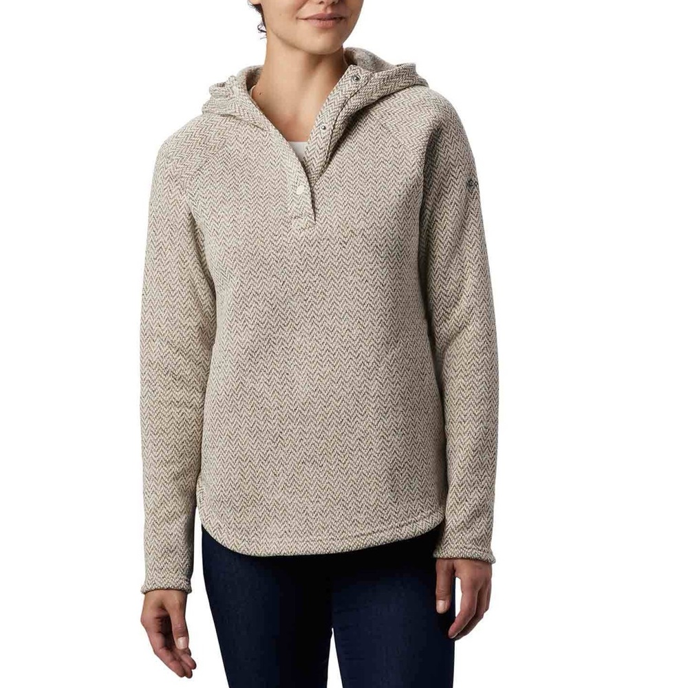 Columbia Darling Days Women's Herringbone Hooded 1/4 Snap Fleece Pullover